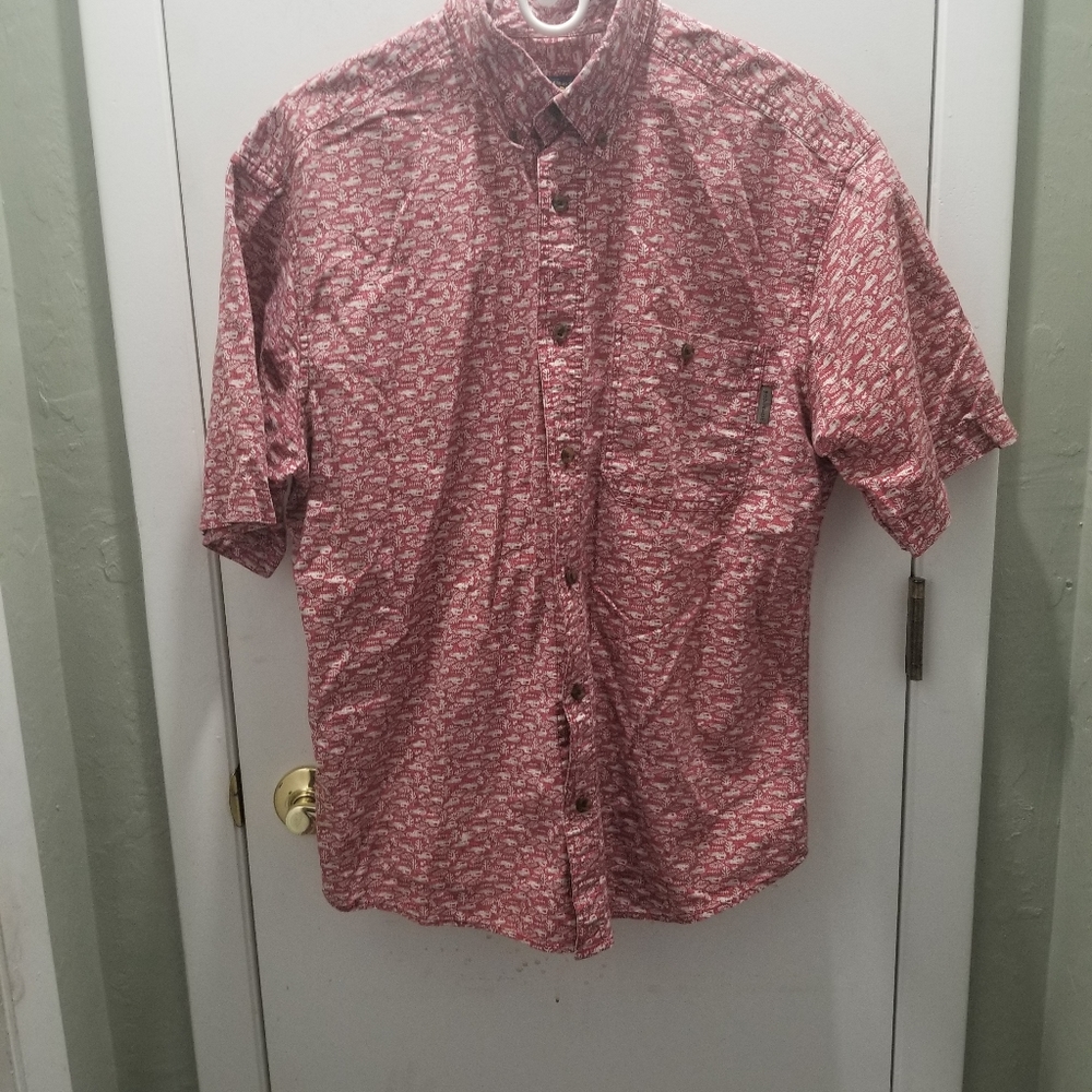 Woolrich Medium Mens shirt Trucks Leaves